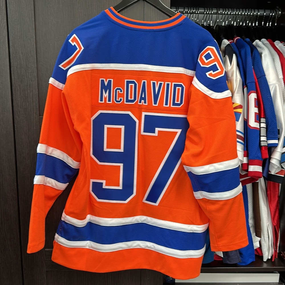 Connor McDavid Edmonton Oilers Mitchell & Ness Power Play Jersey - Orange - Picture 7 of 7